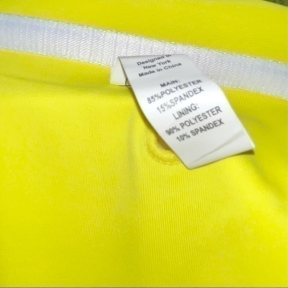 High Waist Bikini Neon Yellow - Picture 7 of 7